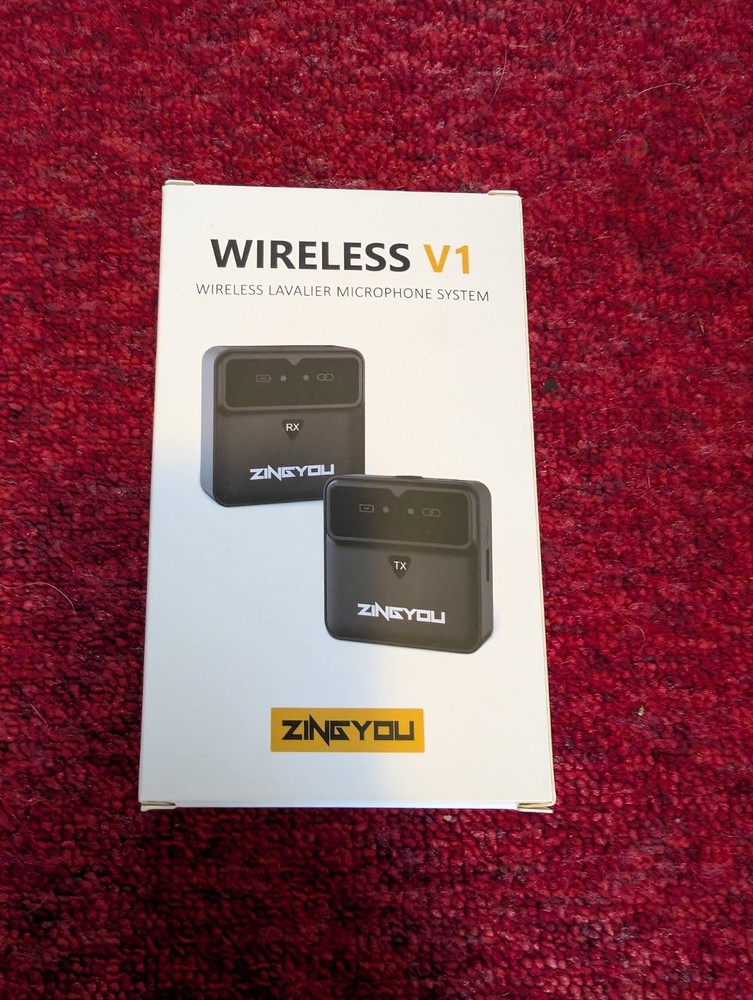 ZINGYOU Wireless V1 Lavalier Microphone System Ultra-Compact 2.4G