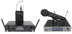 Audio Technica ATW-3212/C510EE1 Handheld Microphone+Receiver+Samson Lavalier Mic