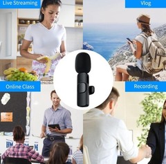 Lavalier Microphone Wireless Audio Video Recording Mini Mic For Android/iPhone