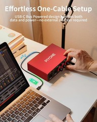 Plug-and-Play XLR Audio Interface with Zero-Latency Monitoring & Elegant Design