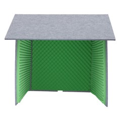 Green Portable Soundproof Booth Studio Sound Recording Desktop Soundproof Cover