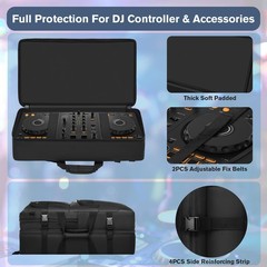 DJ Controller Case Compatible with DDJ 400 / DDJ-FLX4 / DDJ-REV1, DJ Carrying Ca