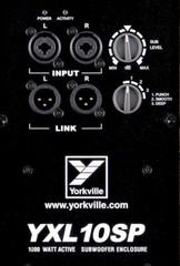 Yorkville YXL10SP 10″ / 2.4″ 1000 Watts Portable DJ Powered Pro Audio Subwoofer