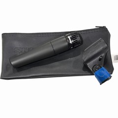 Shure SM57 Dynamic Instrument Microphone w/ Clip & Zipper Pouch Tested