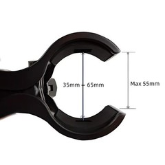 2 Pack Microphone Clip Holder Mic Stand Clips Replacement with 5/8″ 3/8″ 1/4’…