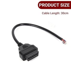 16 Pin 1 PC OBD OBDII OBD2 Female Connector Car Diagnostic Extension Cable