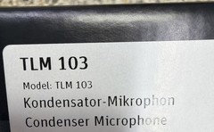 Neumann TLM 103 Large-diaphragm Condenser Microphone Nickel Fast Free Shipping!