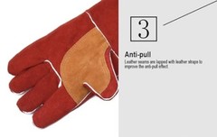 Edward Tools Pro Leather Welding Gloves 16” – Forearm Heat/Fire Resistant