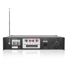 OPEN BOX：Sound Town 180 W 6-Zone 70V/100V Power Amp with Bluetooth PAC180-6-R