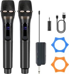 Wireless Karaoke Microphone dynamic Mic Up160ft range handheld plug-and-play …