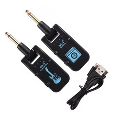 8 Channels 2.4G Wireless Guitar System Rechargeable Transmitter Receiver