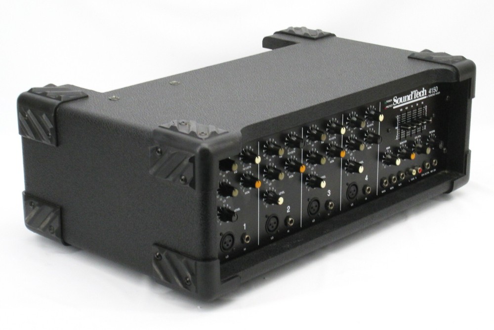 SoundTech 4150 4 Channel Powered Audio Mixer Sound Tech