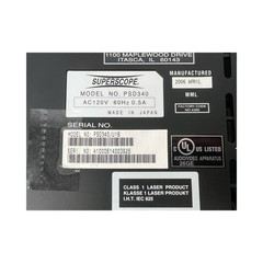 SuperScope PSD340 Music Practice CD Recording System – FOR PARTS