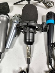 LOT OF 10 Various Brands & Models Microphone Used Working