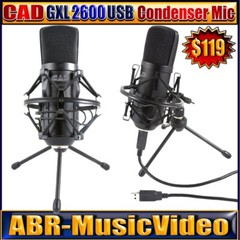 CAD GXL2600 USB Large Diaphragm Condenser Mic / 2 Year Manufacture Warranty