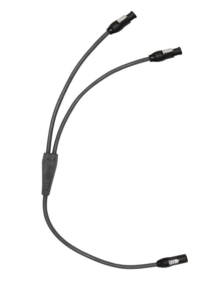 Power Y Cable One True1 Male to Fanout 2 True1 Female Connectors 12 AWG – 30ft