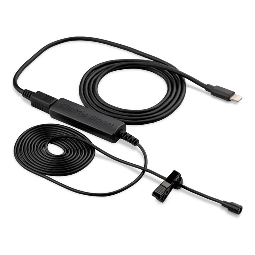 Apogee ClipMic Digital 2 Premium Clip-On Lavalier Microphone, Black
