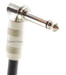 6ft. Kirlin 1/4″ Mono Straight/Right-Angle Male/Male Instrument Cable