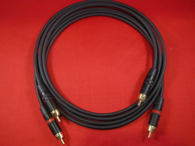 12′ Mogami 2964 SPDIF 75 Ohm Dual Superflexible Cable w/ Neutrik Gold RCA.