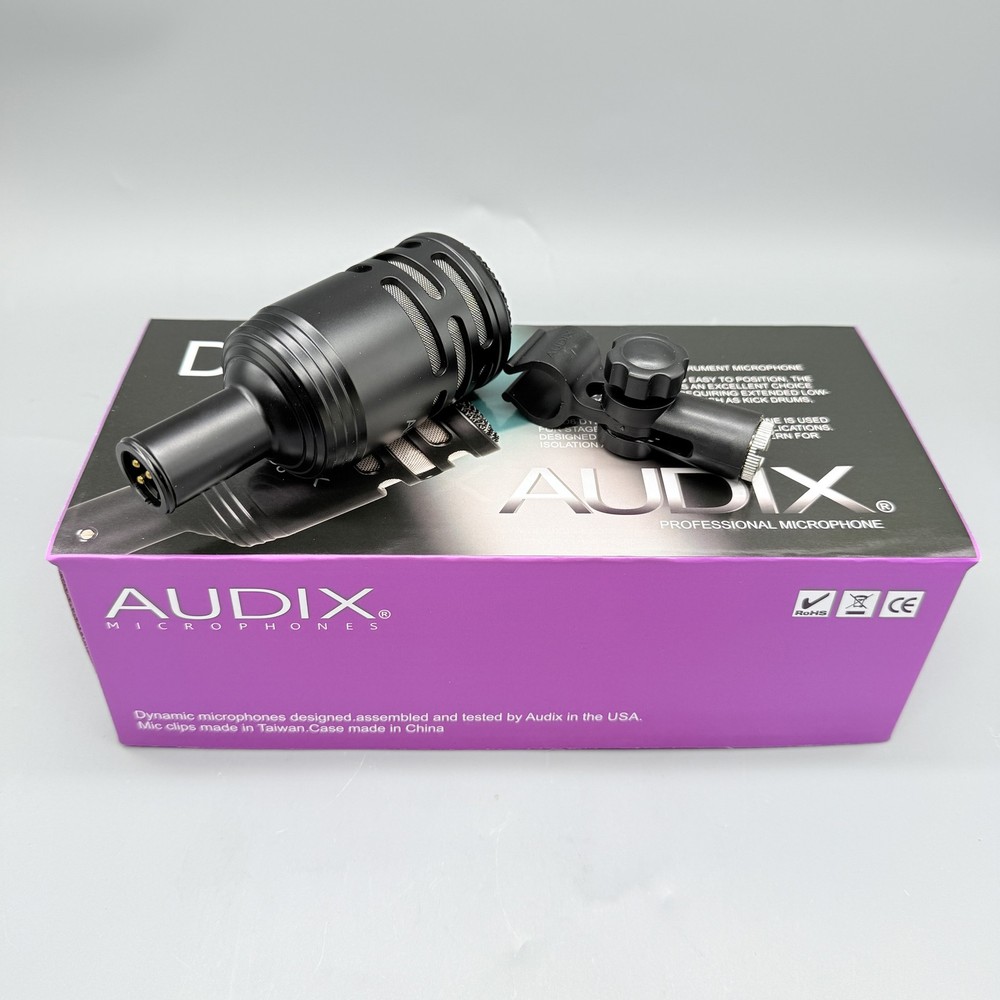 NEW Audix D6 Cardioid Wired Dynamic Microphone US