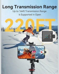Wireless Lavalier Microphone for iPhone 16 15, Android, Tablet, PC