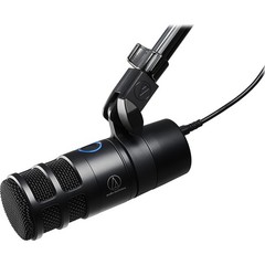Audio-Technica Hypercardioid Dynamic Podcast USB Mic with 2 Year Warranty Bundle