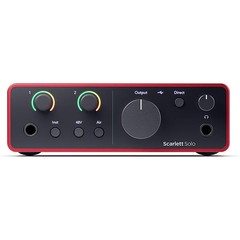 FOCUSRITE USB Audio Interface 2 in/2/out Scarlett Solo 4th Gen gen4 TI