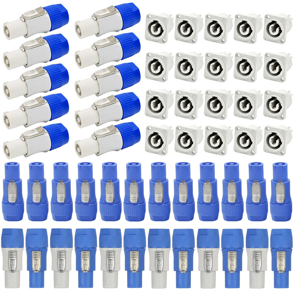 NAC3FCA NAC3MPA-1 NAC3FCB NAC3MPB-1 20A AC PowerCON Cable Adapter Connector