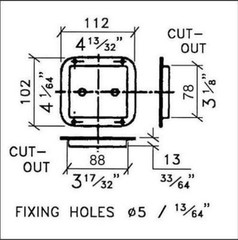 (2) Two Black Steel Speaker Jack Plates for (1/4″) Female Phono Connectors.
