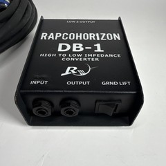 RapcoHorizon DB-1 Impedance Converter Ground Lift 1/4 In XLR Out w/ 14ga Cable