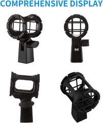 Microphone Shock Mount Holder Clip Mic Anti-Vibration for Condenser Shotgun Mic