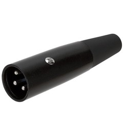 XLR Male Connector 3 PIN Microphone Plug MIC Speaker Audio Adapter Black 10PCS