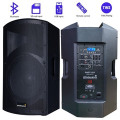 STARAUDIO 15″ 4000W Peak Power PA Speaker TWS Bluetooth Pro Karaoke KTV Speaker