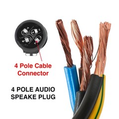 Practical Reliable Stable Maneuverable 6PCS Speakon Connector Male Audio Adapter