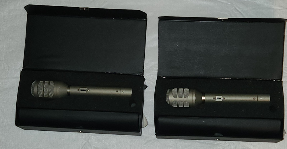 Audio-Technica A-T 812 Unidirectional Moving Coil Dynamic Microphone Pair Japan