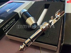 1x Furutech CF-763R 6.3mm Stereo Connector Rhodium plated Carbon headphone Plug