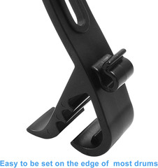 Adjustable Shock-Resistant Microphone Clips for Drum Stands – Set of 4