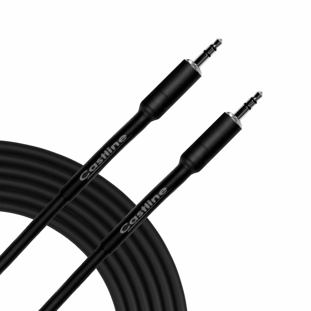 Castline Silver 3.5mm TRS Straight Balanced Stereo Patch Cable Mogami 2582