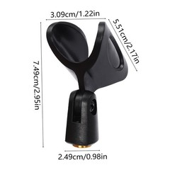 2Pcs Universal 180° Microphone Clips Clamp Holder For Wired/ Wireless Mic Stand