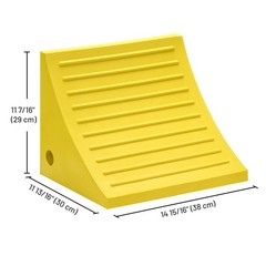 Yescom 2 Pack 50″ Tires PU Wheel Chocks 198,400 lbs Weight Capacity Semi-Truck