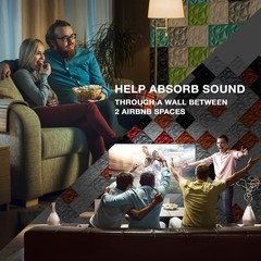 Sonic Acoustics 12 Pack Acoustic Foam Panels 0.4″ X 12″ X 12″ Sound Absorbing…