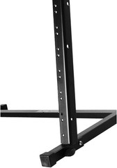 Versatile 12-Space Black Rack Stand for Musicians