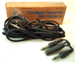 VTG REALISTIC RADIO SHACK CARDIOID DYNAMIC MICROPHONE MIC NO 33-1071 W/BOX F9