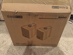 Atlas Sound SM42T-B 4in All-Weather 2-Way Surface Mount Speakers PAIR 70V 25V