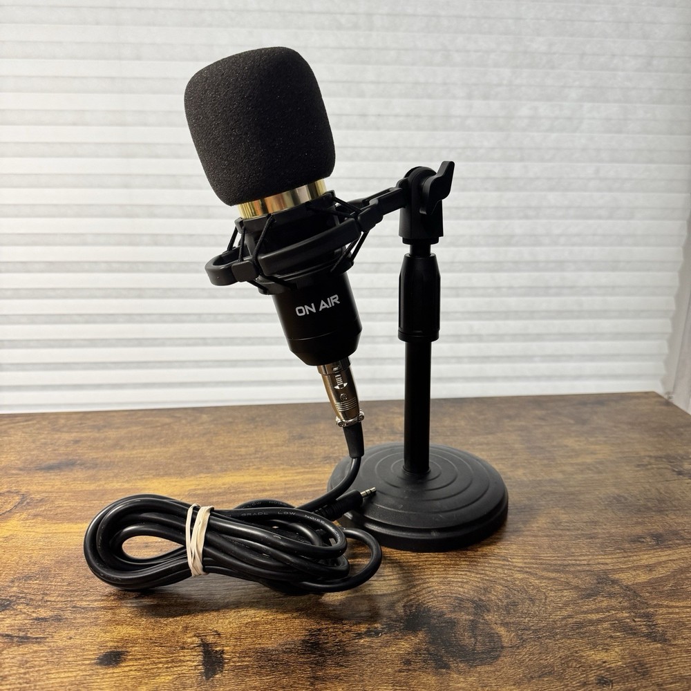 On Air Reverb Pro Condenser Microphone Desk Stand Shock Mount