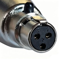 XLR Adapter for Microphone Cable – 3 Pin XLR Male to Mini XLR Female Audio Jack