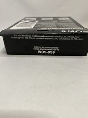 Sony WCS-999 Professional Quality 900MHz Wireless Microphone System NEW Open Box