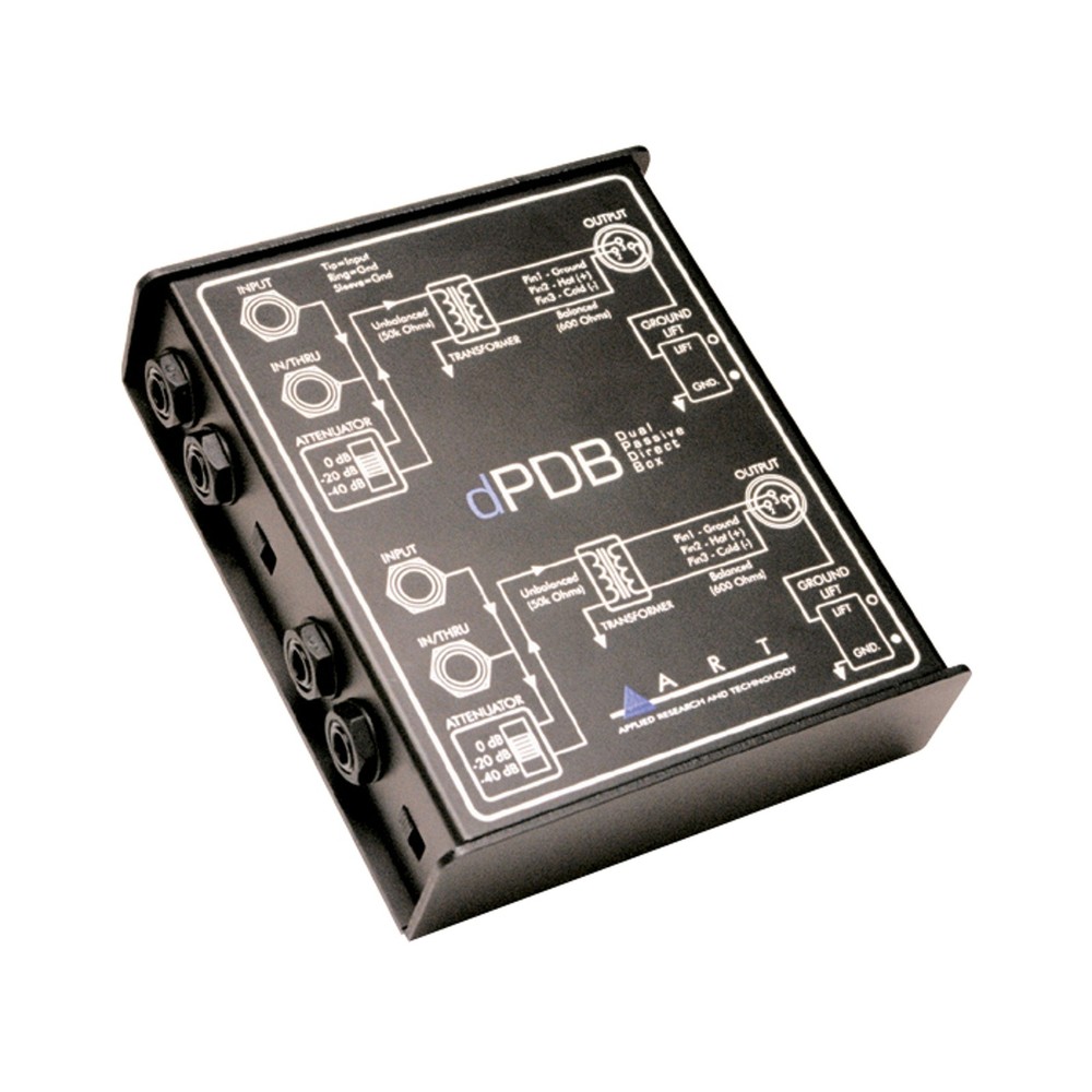dPDB Passive Direct Box Two High Quality DI for Instruments Mixer Input