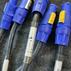 Lex A5025 Adapter Neutrik Powercon True1 Male to Blue power cable 1 ft Lot Of 5
