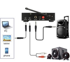 Karaoke Dual Channel UHF Dual Channel Wireless 2 Microphone System Easy-to-use